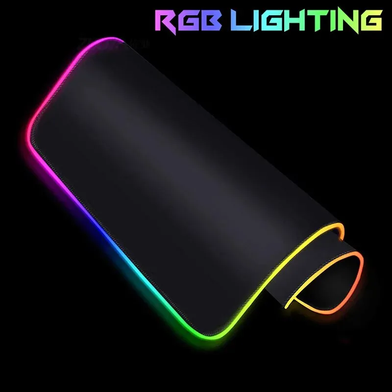 Large Mouse Pad | Colorful Luminous LED Lighting Firewatch  RGB Mouse Pad