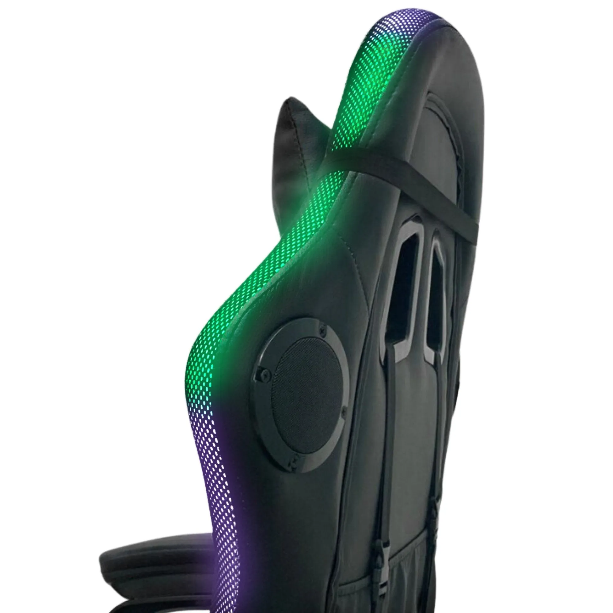 LED Massage Gaming Chair w/ Bluetooth & RGB Lights - Spire