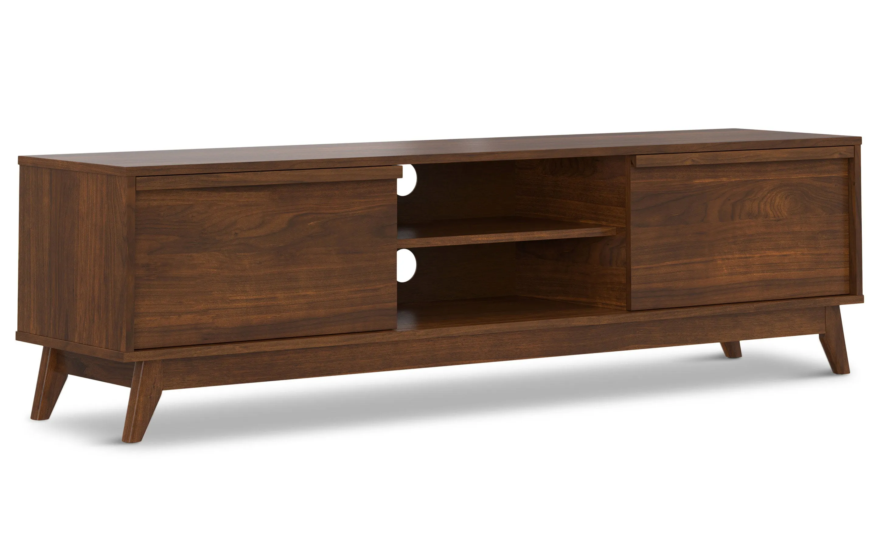 Lennon 72 inch Low TV Stand in Walnut