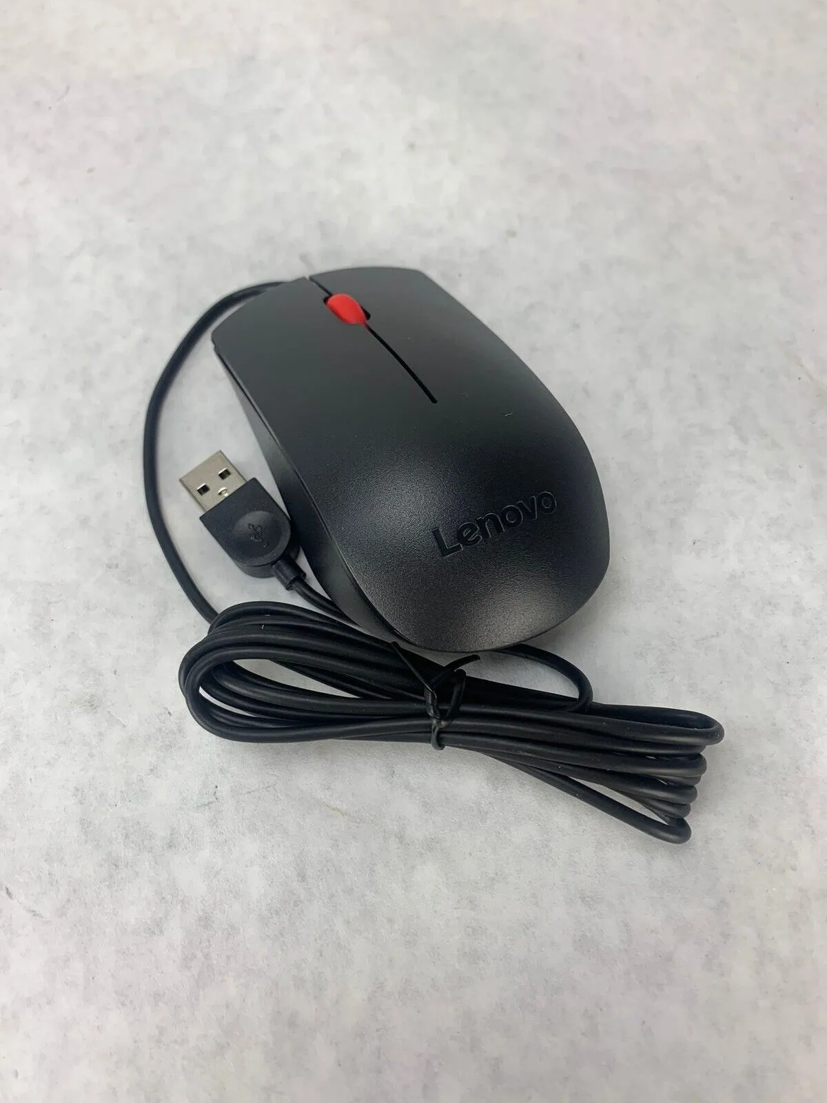 Lenovo MOJUUO Wired USB 3-Button Mouse Scroll Wheel Optical