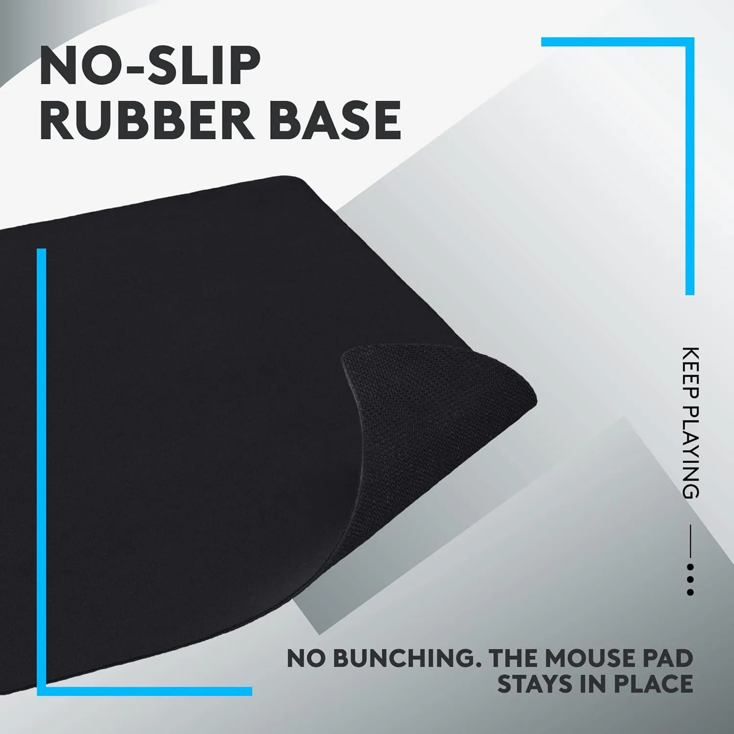 Logitech G G240 Cloth Gaming Mouse Pad – Optimized for Gaming Sensors, Moderate Surface Friction, Non-Slip Design, Mac & PC Compatible, 340x280x1mm