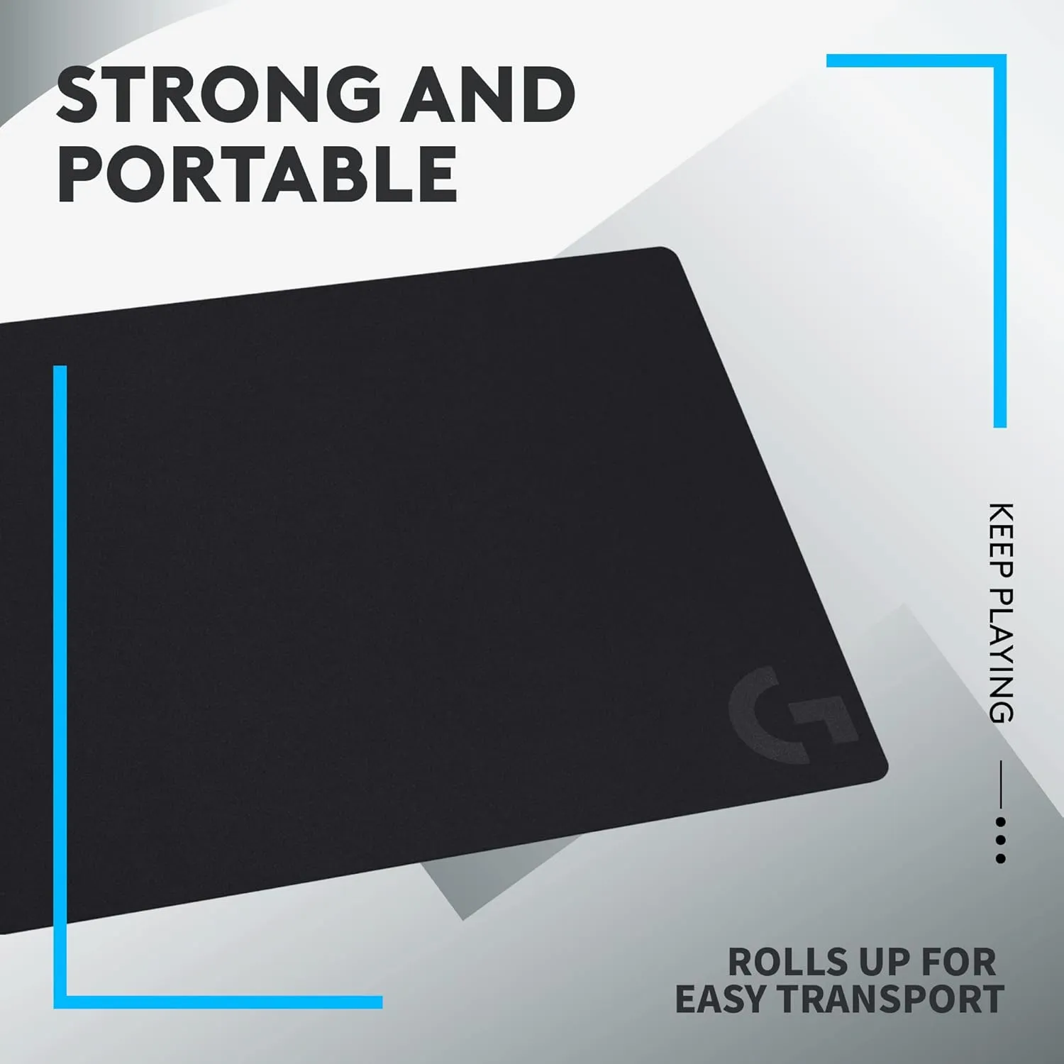 Logitech G G240 Cloth Gaming Mouse Pad – Optimized for Gaming Sensors, Moderate Surface Friction, Non-Slip Design, Mac & PC Compatible, 340x280x1mm