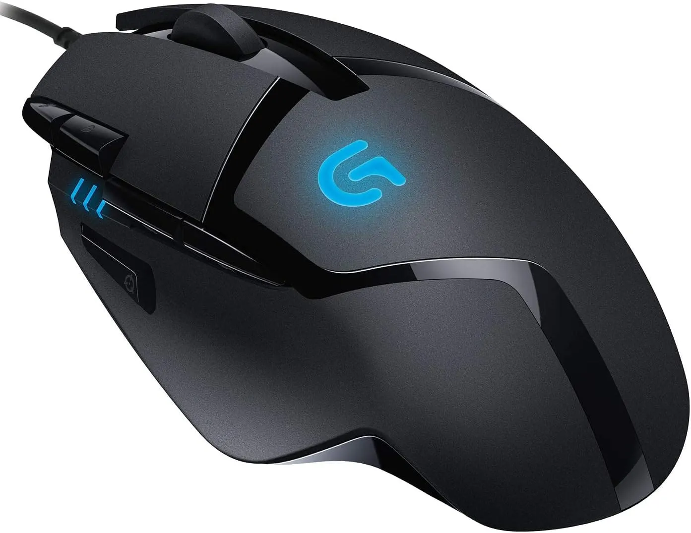 Logitech G402 Hyperion Fury Wired Gaming Mouse, 4,000 DPI, Lightweight, 8 Programmable Buttons, DPI Switch Button, Compatible with PC/Mac - Black