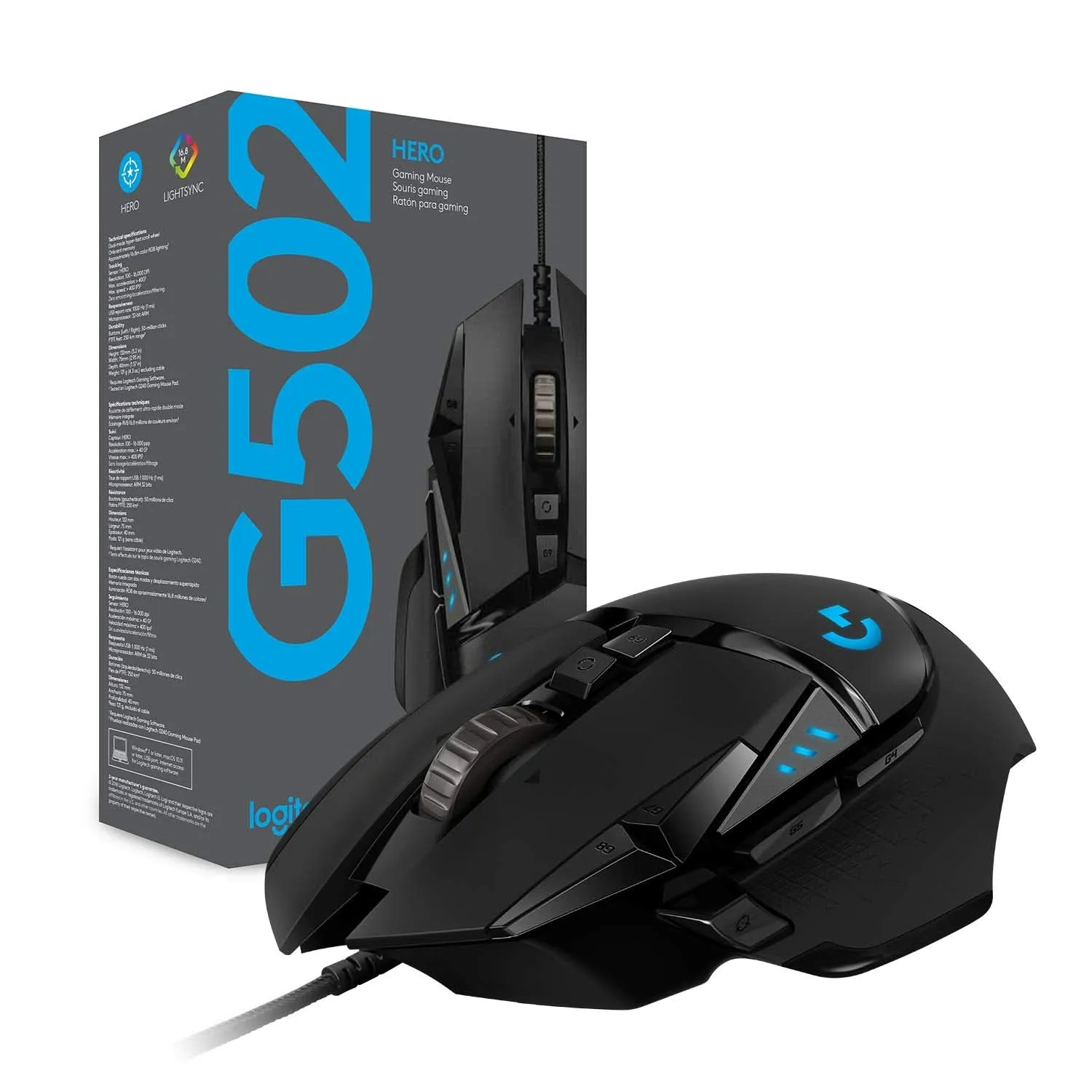 LOGITECH G502 HERO GAMING MOUSE