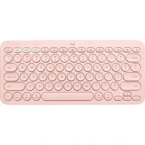 Logitech K380 Bluetooth Multi-Device Keyboard Apple Mac iPad Compact Pink Rose