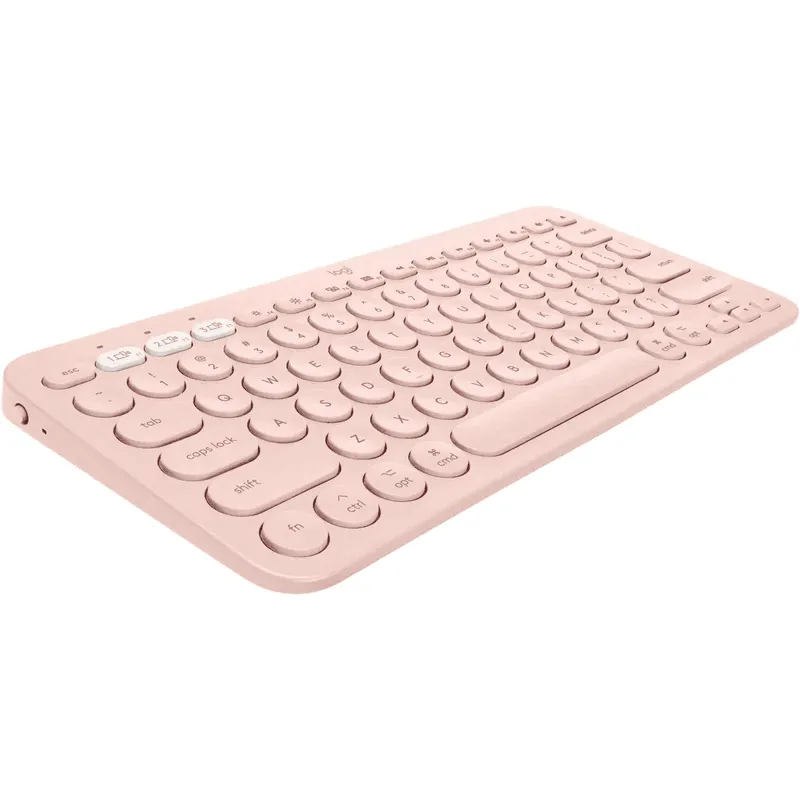 Logitech K380 Bluetooth Multi-Device Keyboard Apple Mac iPad Compact Pink Rose