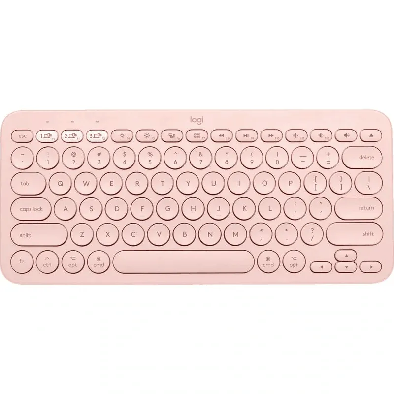 Logitech K380 Bluetooth Multi-Device Keyboard Apple Mac iPad Compact Pink Rose