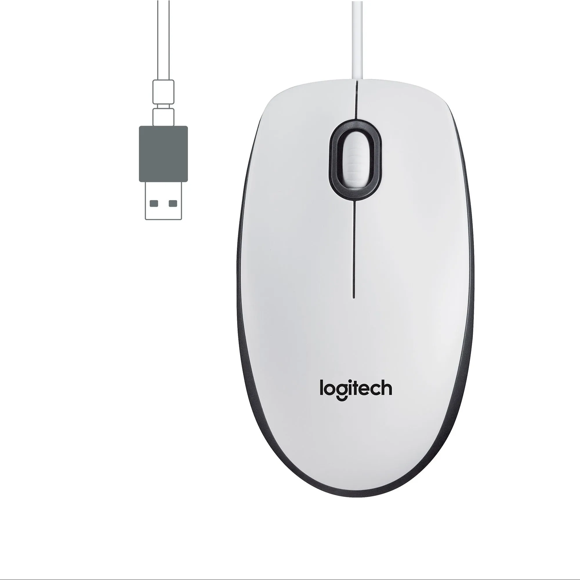 Logitech M100 White Usb