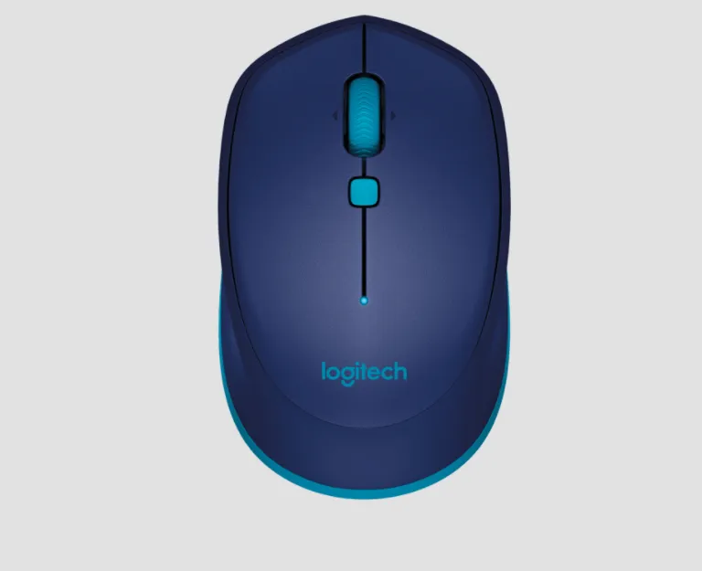 Logitech M337 Portable Bluetooth Mouse with 1000 DPI and Laser Grade Optical Sensor (Black, Blue, Red)