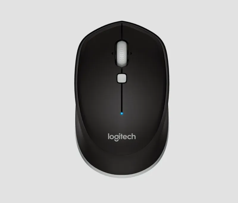 Logitech M337 Portable Bluetooth Mouse with 1000 DPI and Laser Grade Optical Sensor (Black, Blue, Red)