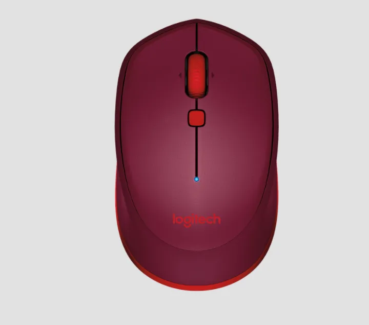 Logitech M337 Portable Bluetooth Mouse with 1000 DPI and Laser Grade Optical Sensor (Black, Blue, Red)