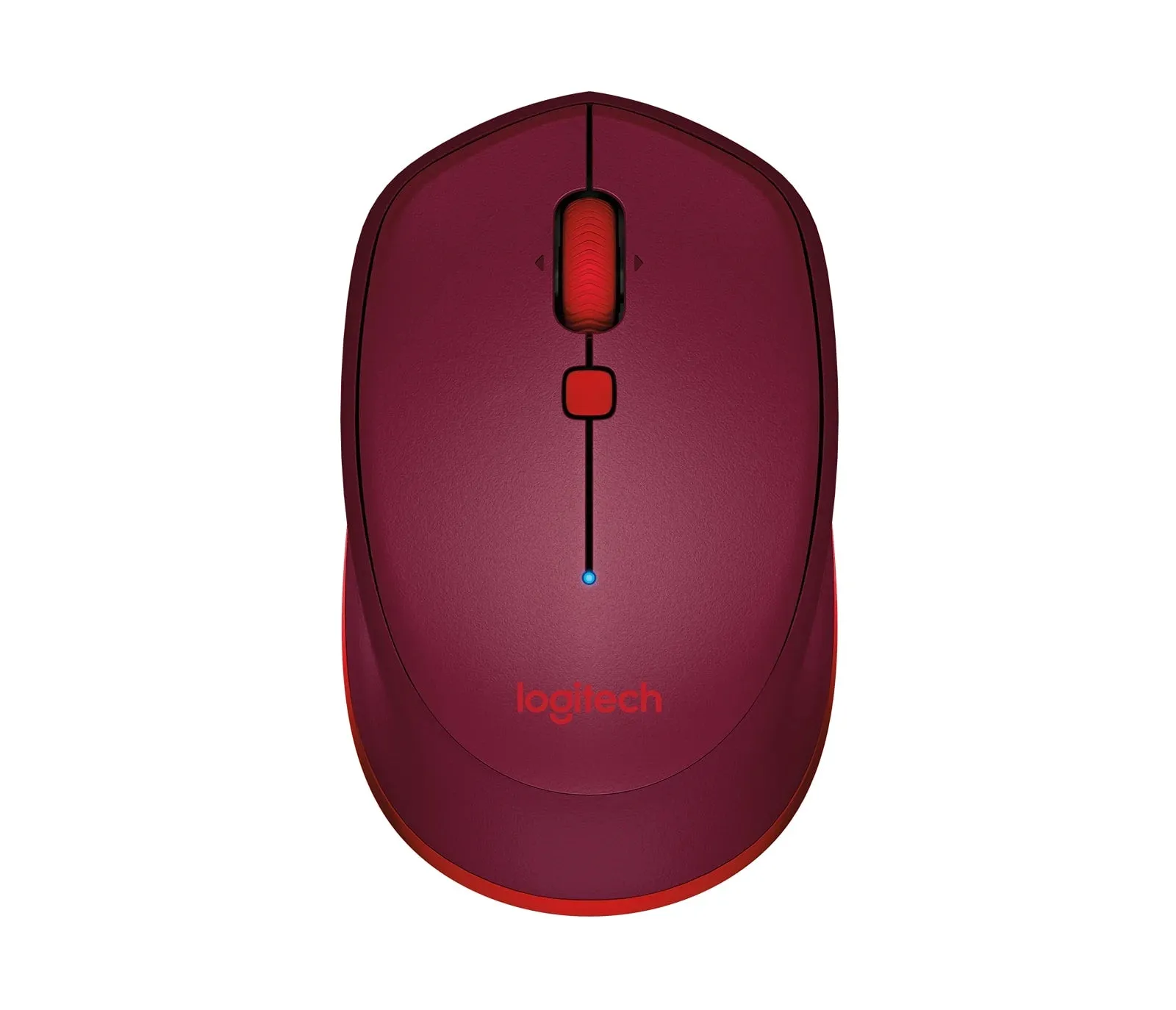 Logitech M337 Portable Bluetooth Mouse with 1000 DPI and Laser Grade Optical Sensor (Black, Blue, Red)