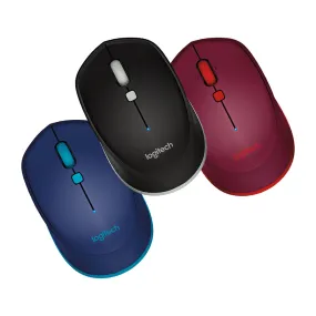 Logitech M337 Portable Bluetooth Mouse with 1000 DPI and Laser Grade Optical Sensor (Black, Blue, Red)