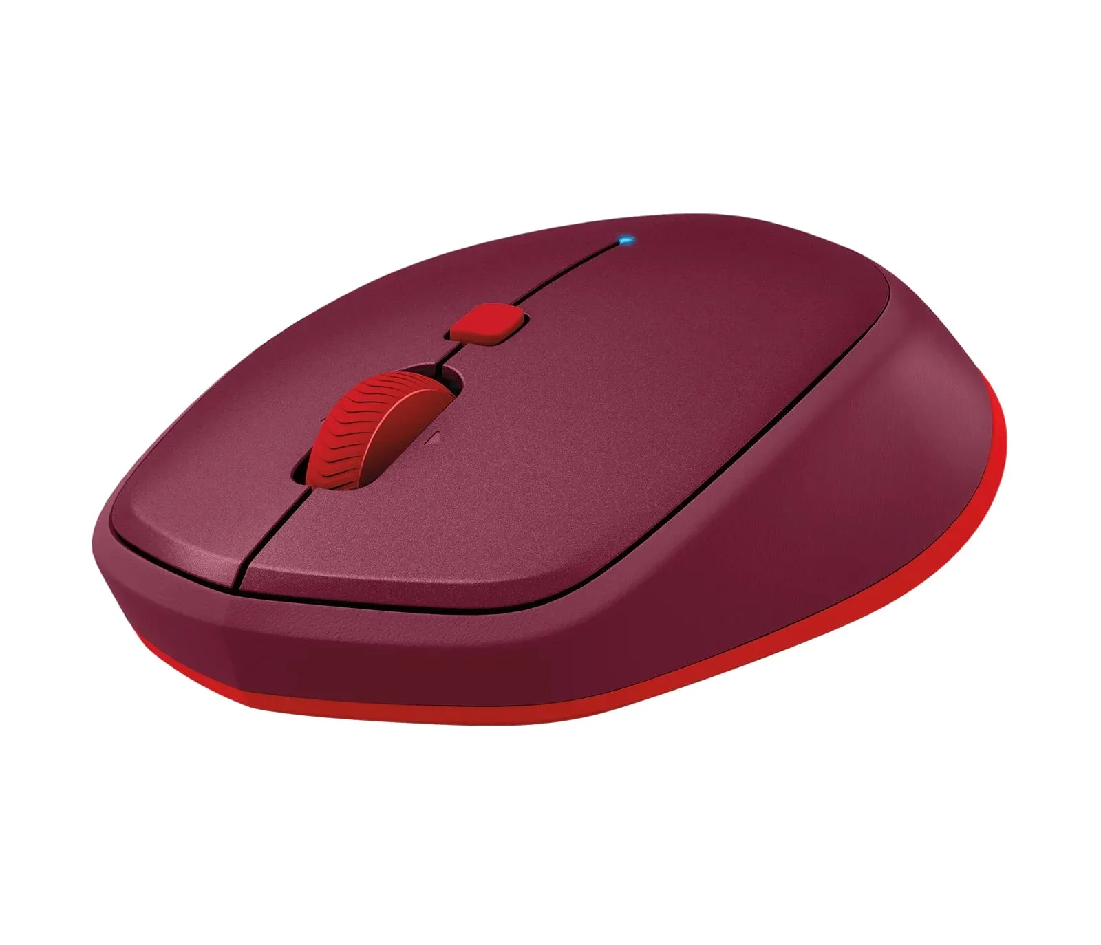 Logitech M337 Portable Bluetooth Mouse with 1000 DPI and Laser Grade Optical Sensor (Black, Blue, Red)