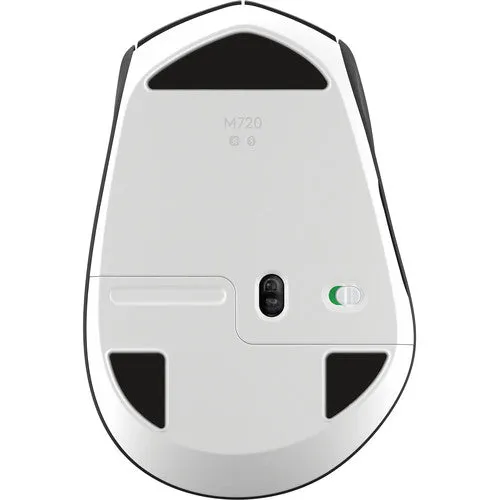 Logitech M720 Triathlon Multi-Device Wireless Mouse with 1000 DPI, Bluetooth or USB, Hyper-Fast Scrolling