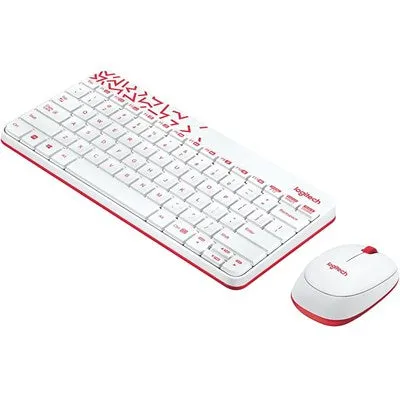 Logitech MK240 NANO Wireless Keyboard and Mouse Combo White