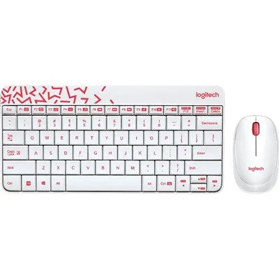 Logitech MK240 NANO Wireless Keyboard and Mouse Combo White