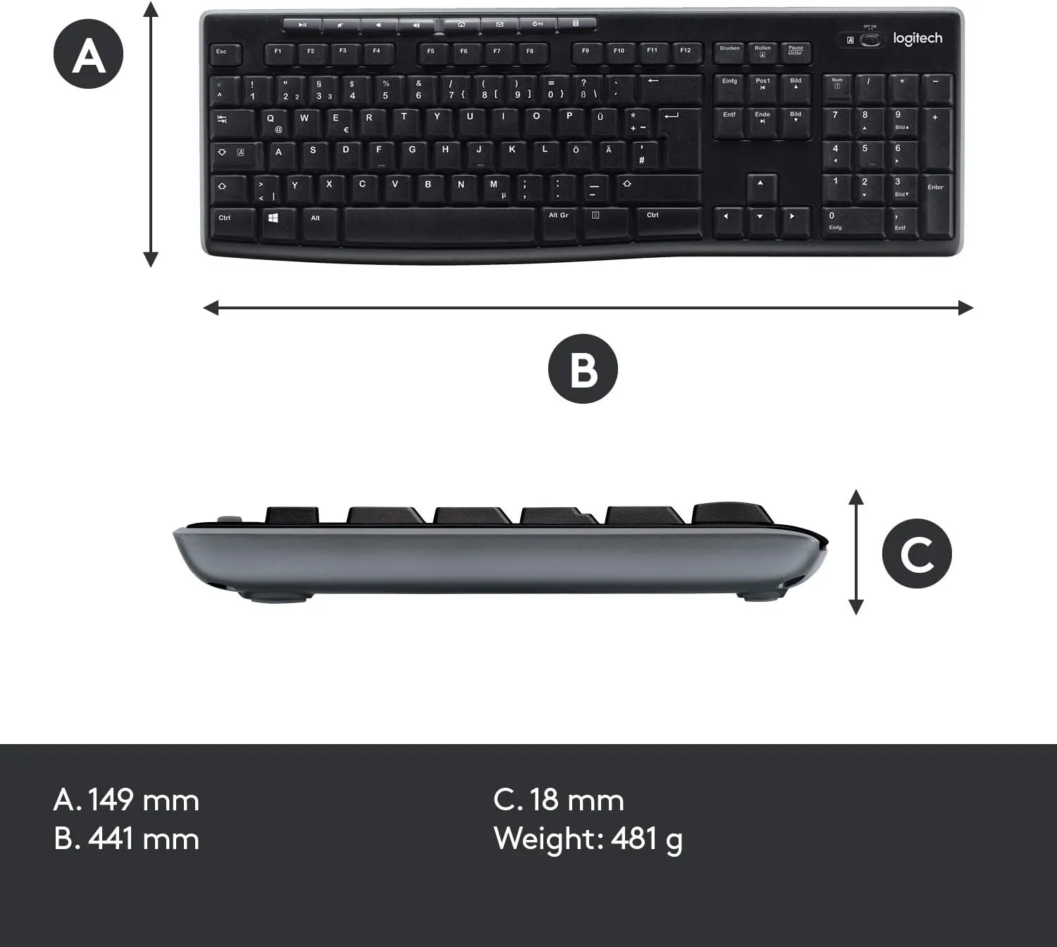 Logitech MK270r Wireless Keyboard and Mouse 無線鍵盤滑鼠組合 (中文版) 920-006312 原裝行貨