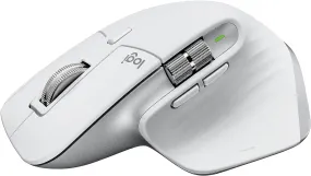 Logitech MX Master 3S for Mac - Wireless Bluetooth Mouse with Ultra-fast Scrolling, Ergo, 8K DPI, Quiet Clicks, Track on Glass, Customisation, USB-C, Apple, iPad - Pale Grey