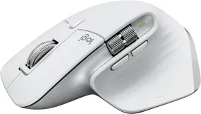 Logitech MX Master 3S Wireless Mouse - 8K DPI, Track on Glass, Quiet Clicks, USB-C, Bluetooth, Multi-OS Compatibility - Grey