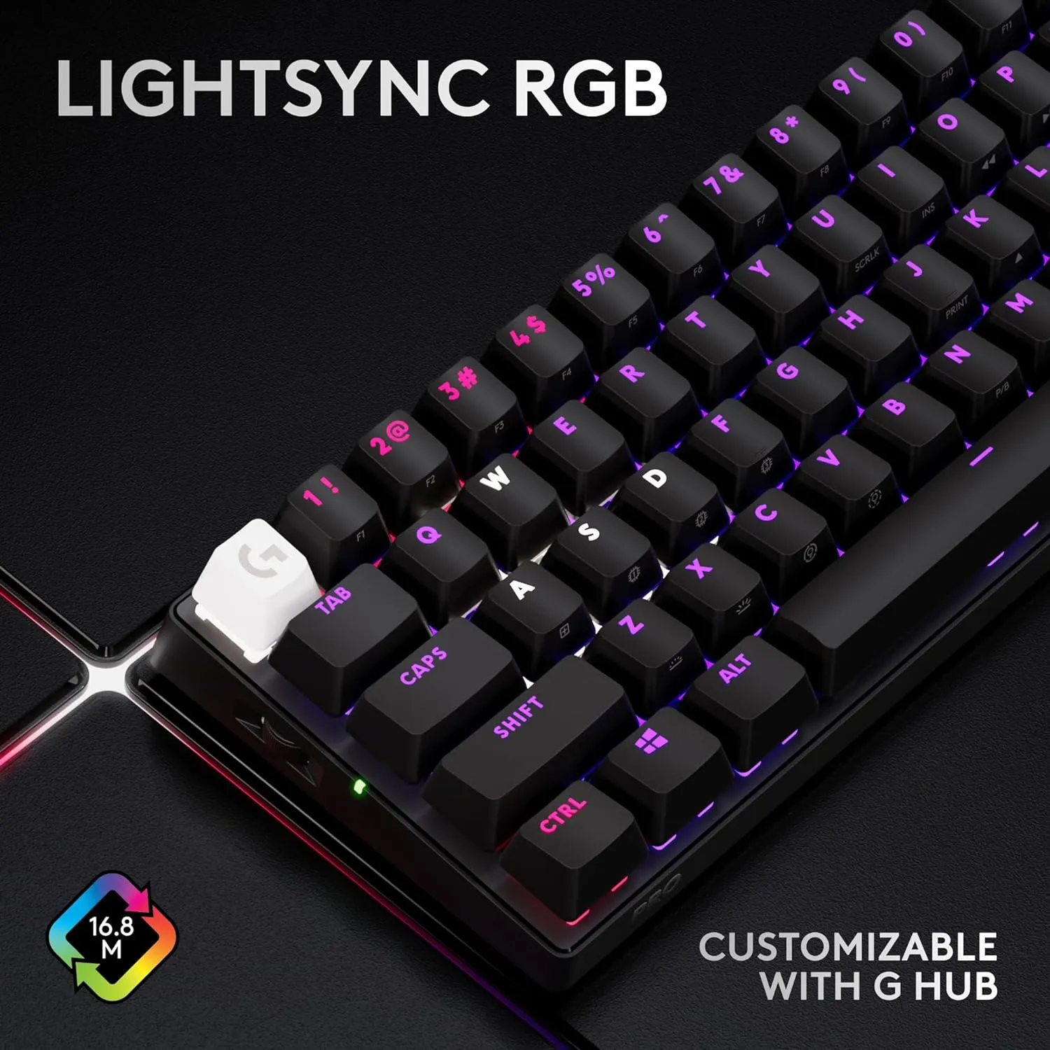 Logitech PRO X 60 LIGHTSPEED Wireless Gaming Keyboard with GX Optical Switches | Ultra Compact TKL 60%