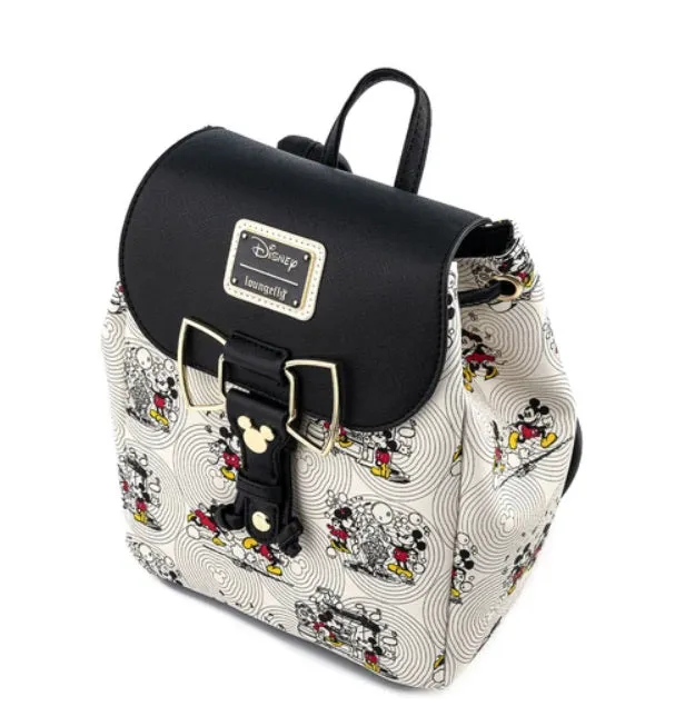 Loungefly Disney Minnie Mouse Bow Hardware All Over Print Backpack