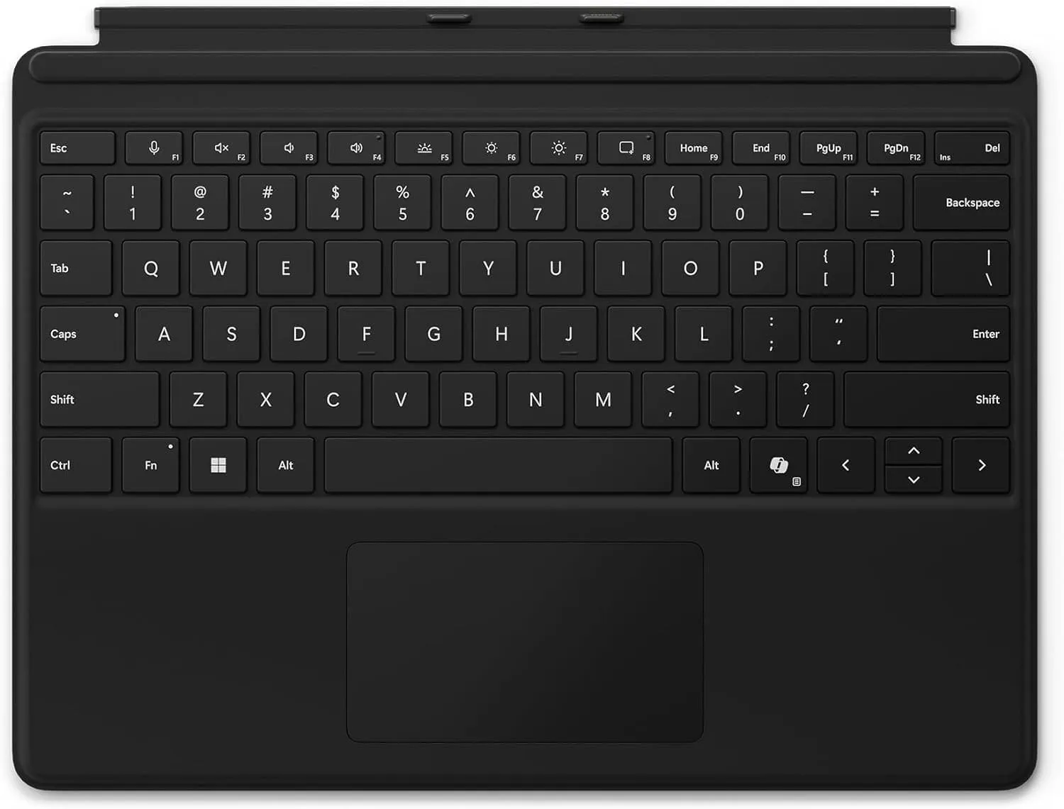 Microsoft Surface Pro Keyboard - Black | Compatible with Surface Pro (11th Edition), Surface Pro 9, Surface Pro 8