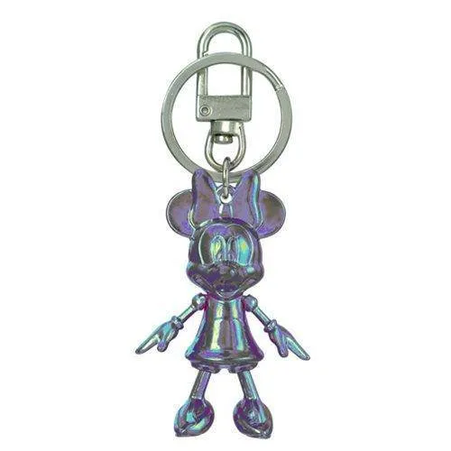 Minnie Mouse October Opal Pewter Dangle Key Chain