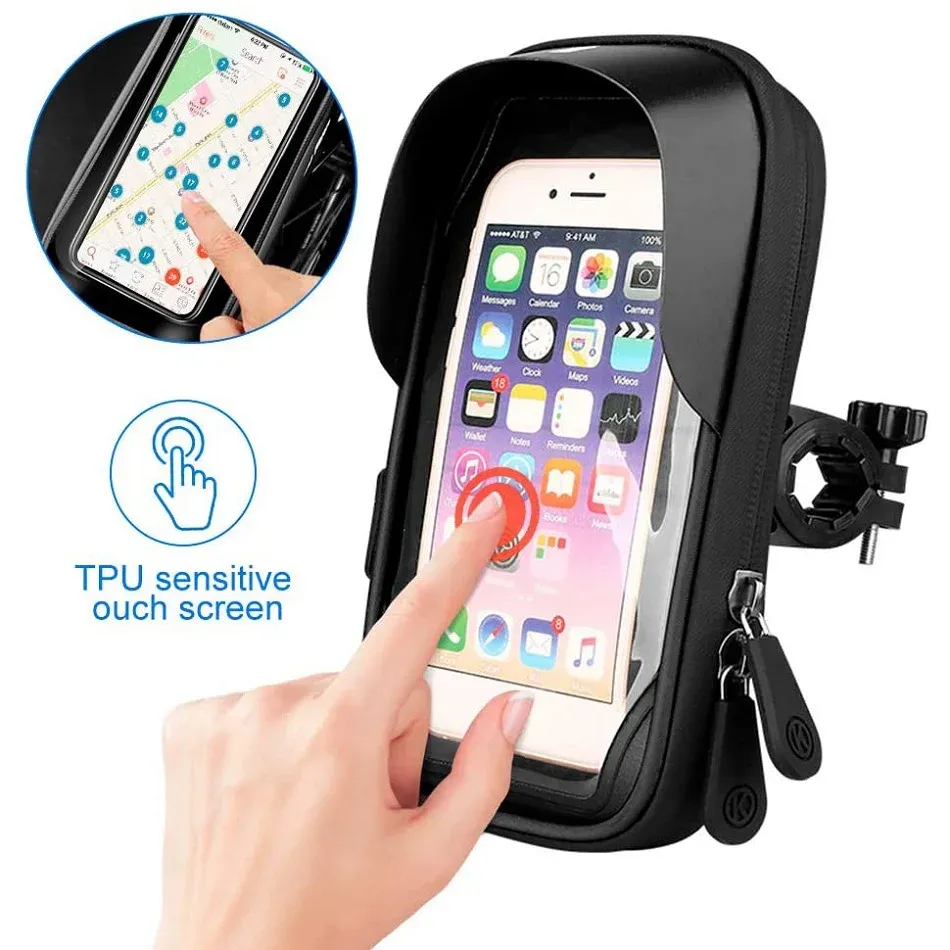 Motorcycle Handlebar  Waterproof Universal Phone Holder