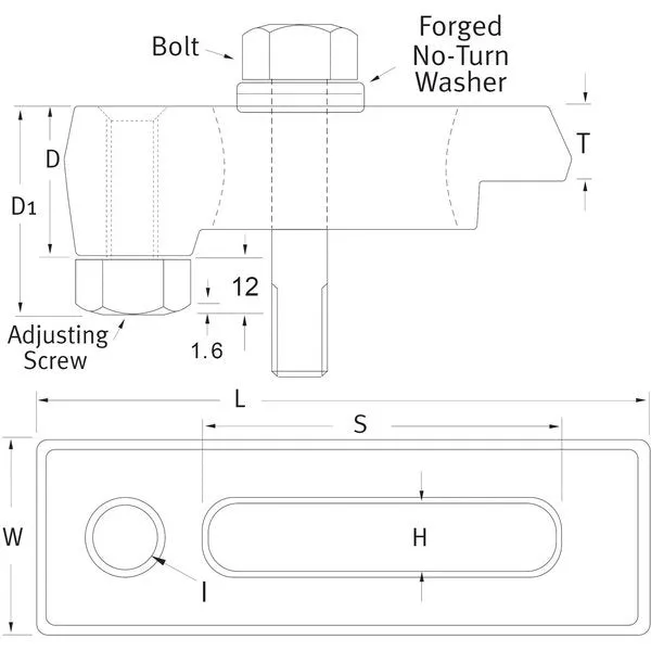 Mould Clamp - Closed Toe Clamp Only