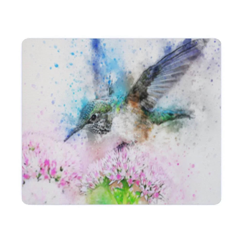 Mouse Mat - Watercolour Hummingbird