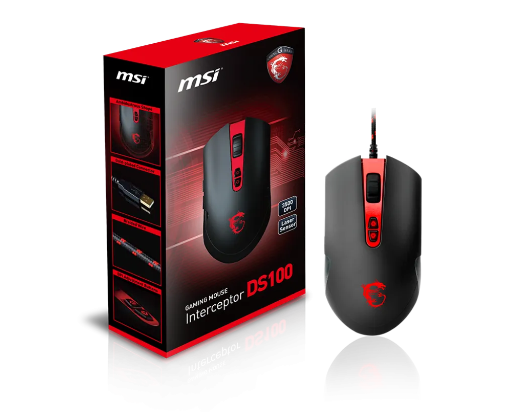 MSI INTERCEPTOR DS100 GAMING MOUSE