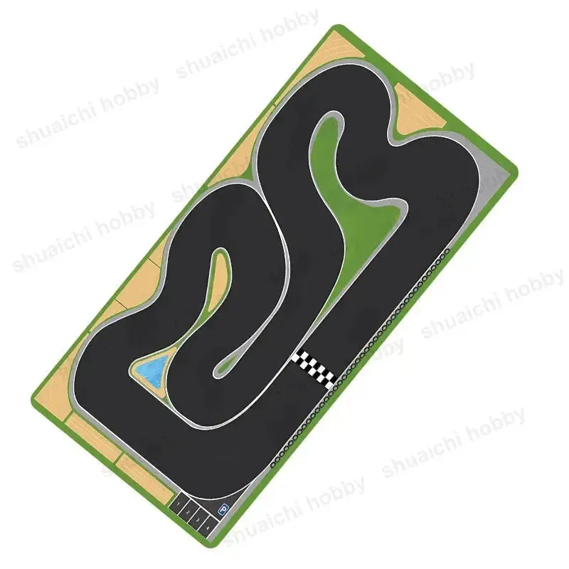 Multipurpose Non-Slip Rubber Mouse Pad 300x700mm - Traffic Simulation Design, 2mm Thick Desk Mat