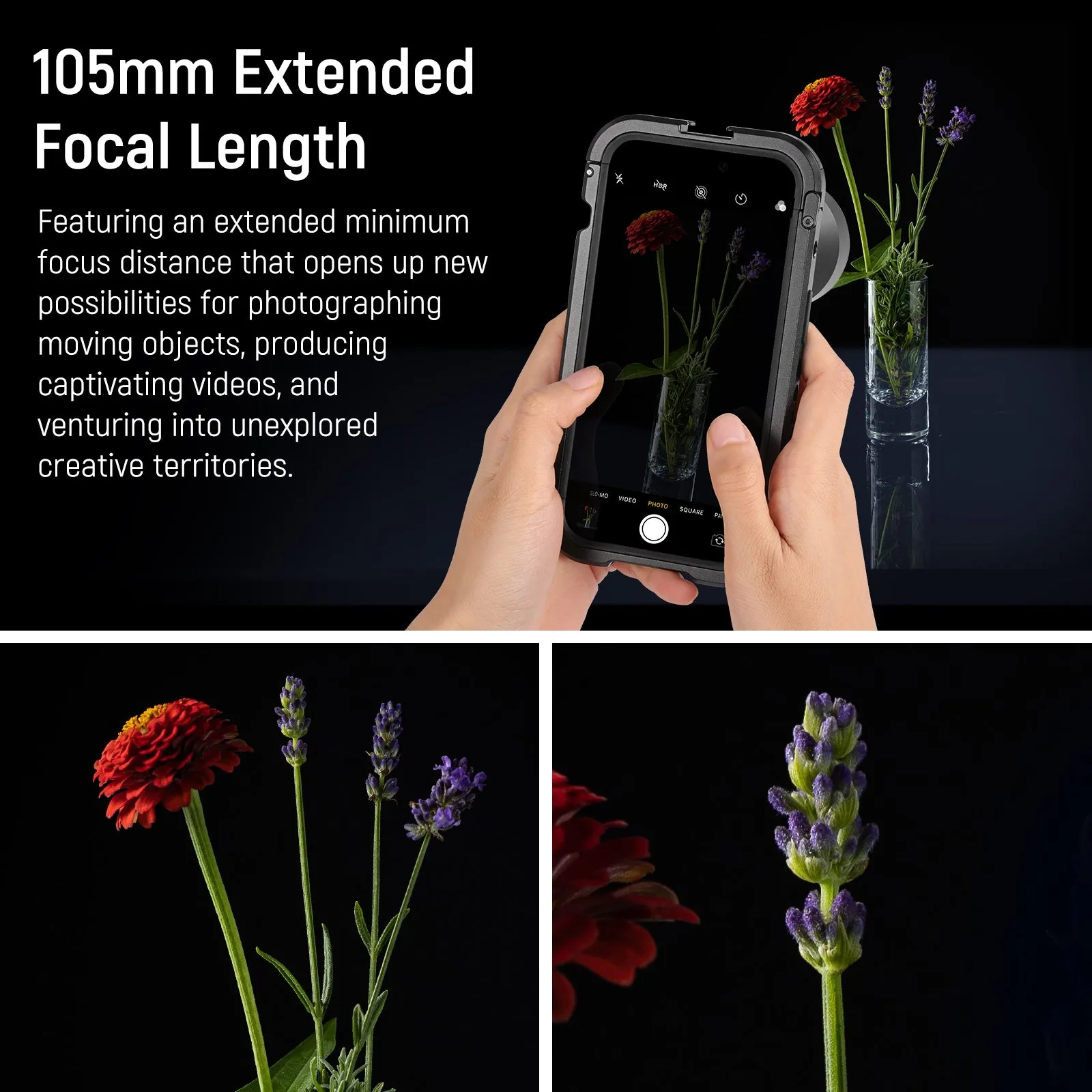 NEEWER LS-26 105mm HD Macro Lens For Smartphone