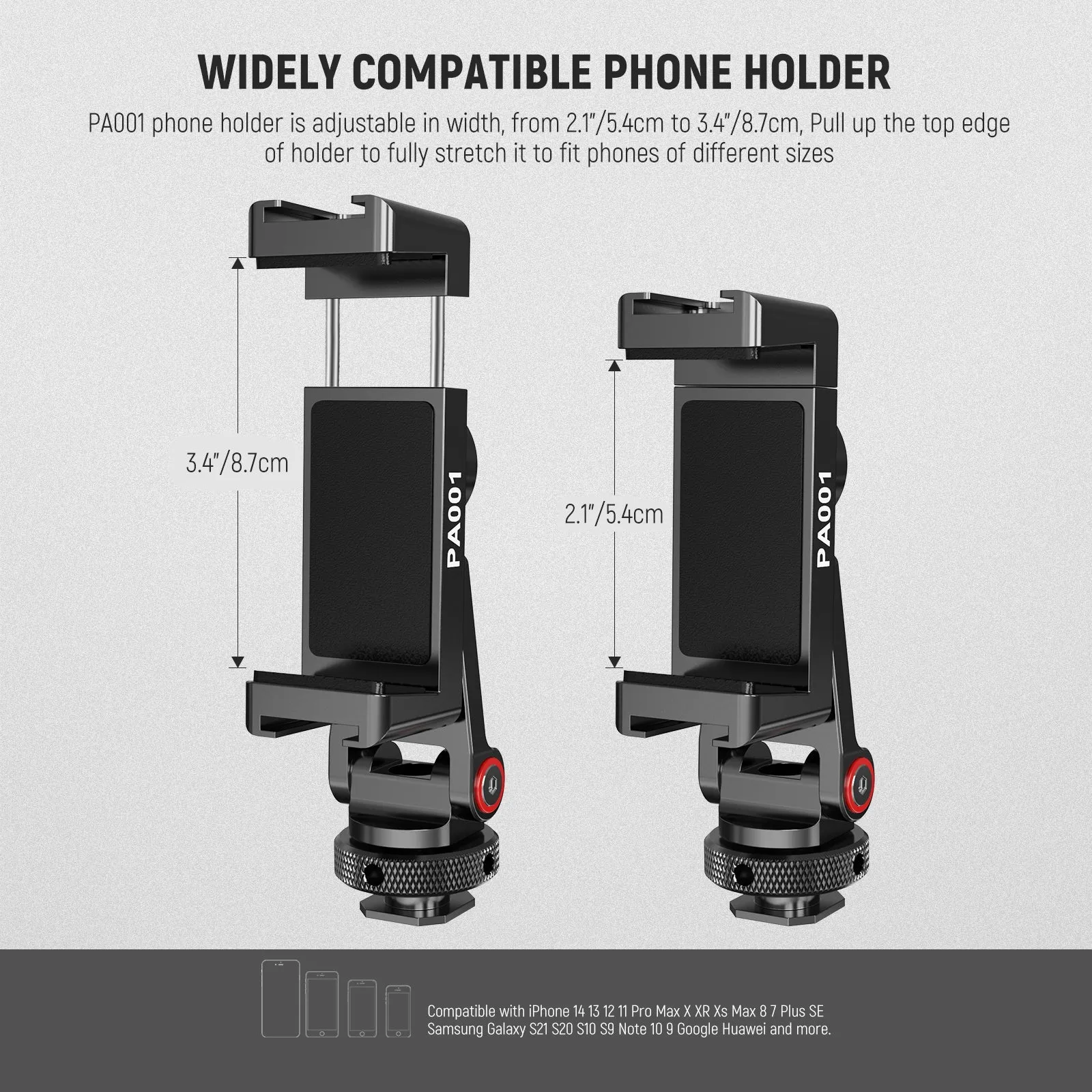 NEEWER Metal Phone Tripod Mount Adapter