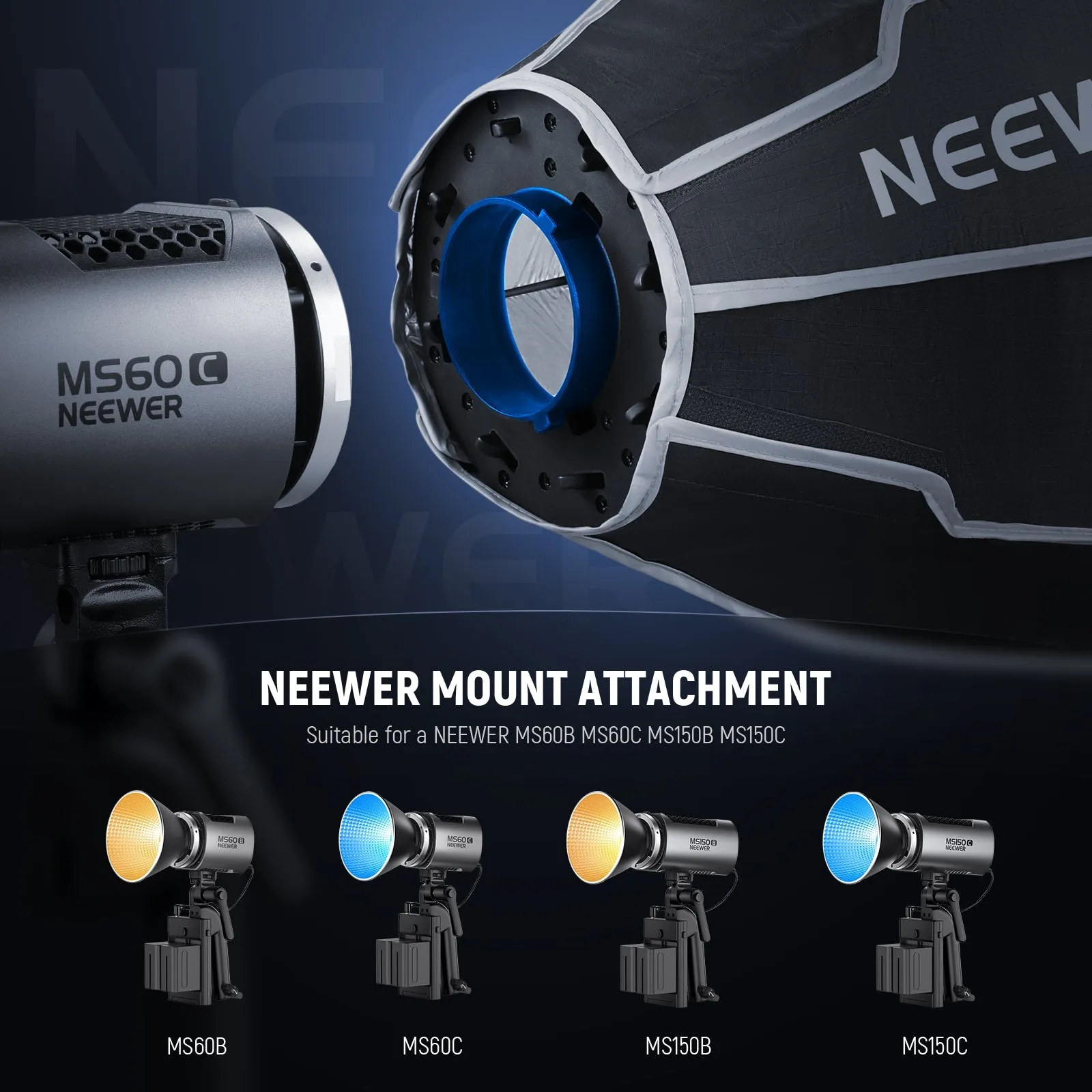 NEEWER NS3P Octagonal Softbox with NEEWER Mount