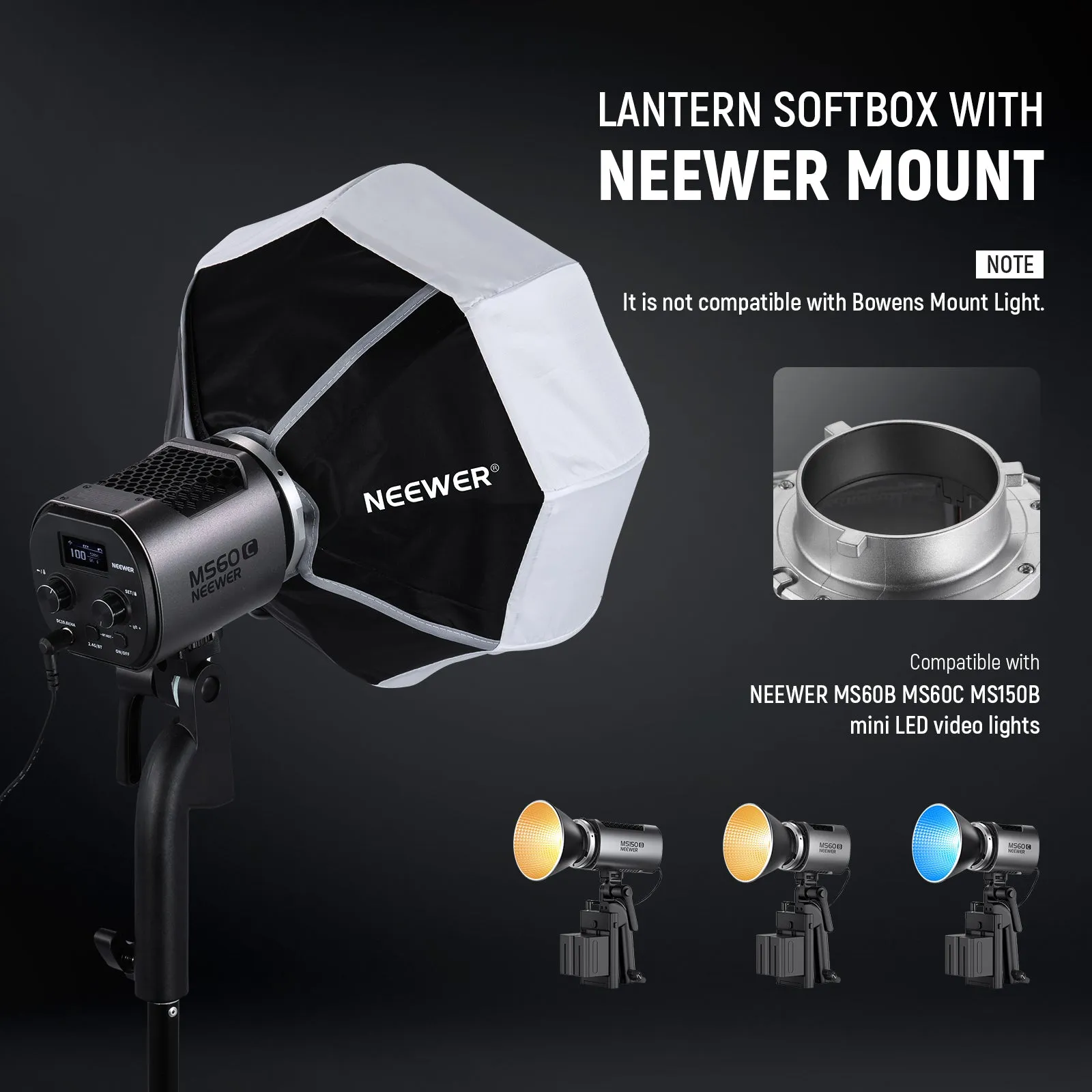 NEEWER NS6L Lantern Softbox with NEEWER Mount