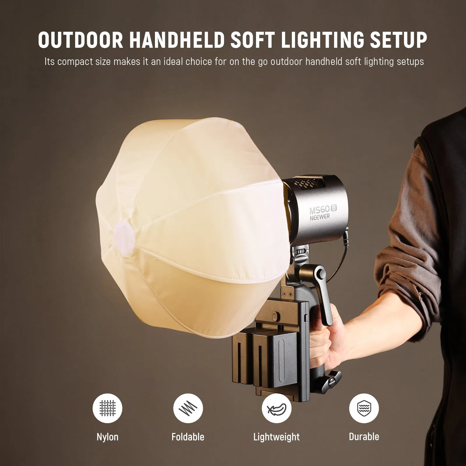 NEEWER NS6L Lantern Softbox with NEEWER Mount