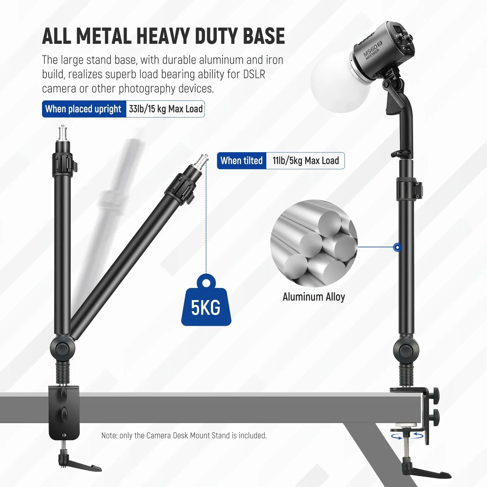 NEEWER ST-DR3560 Camera Desk Mount Stand