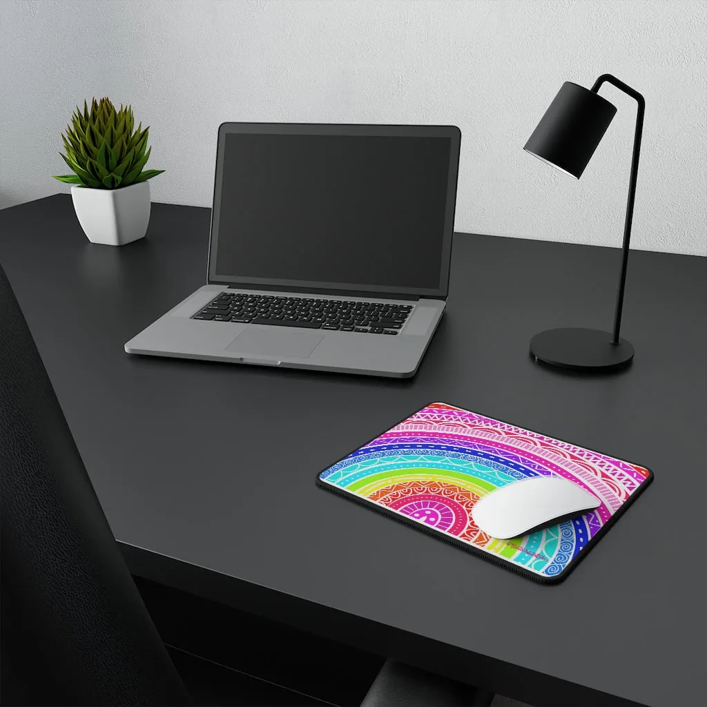 Neon Rainbow Non-Slip Mouse Pads