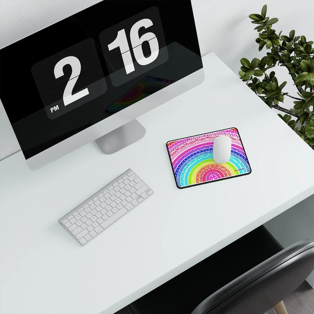 Neon Rainbow Non-Slip Mouse Pads