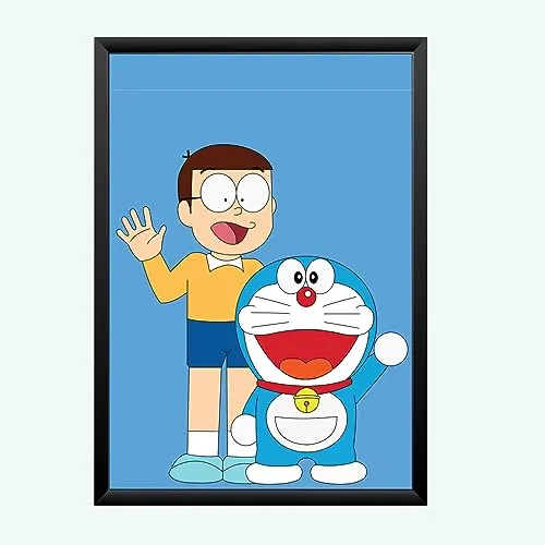 Nokkes doraemon Photo Frame 5X7 Inch Size Photo Frame Photo Home Office Gift For Friends Brother Sister__doraemon frame_QWEA35