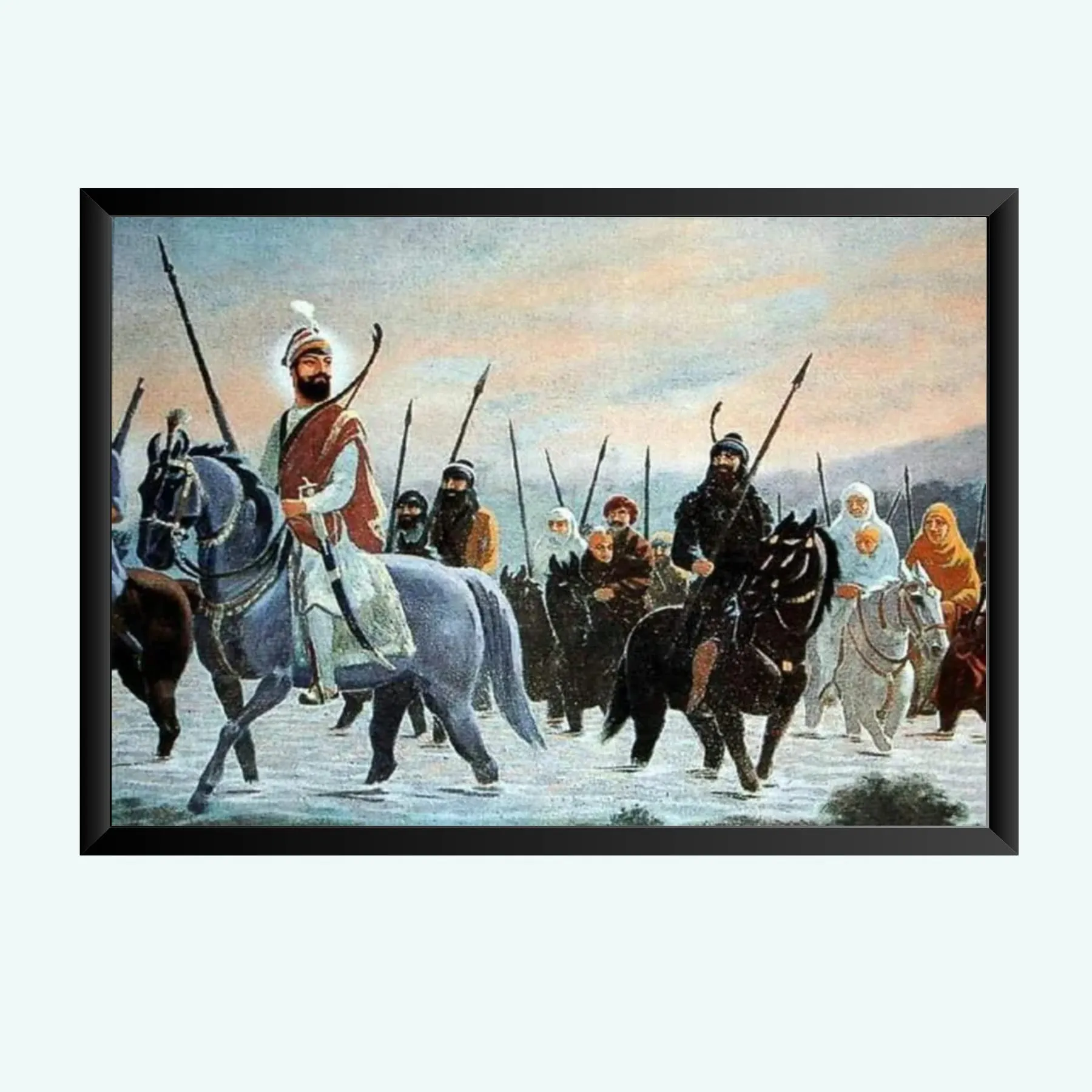 NOKKES Shree Guru Gobind Singh Ji Gurudwara Wall Photo Frame For And Wall Decoration Wall Photo Frame Size 5X7 Inch_6