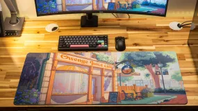 OwengeJuice "The OwengeJuice Cafe" Limited Edition Content Creator Collaboration Gaming Mouse Pad Deskmat