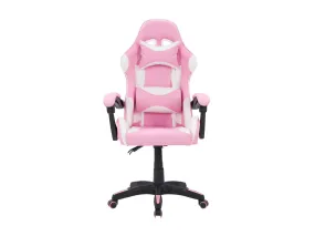 Pink and White Gaming Office Chair