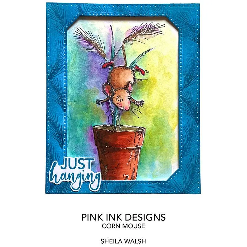 Pink Ink Designs Corn Mouse A7 Clear Stamp