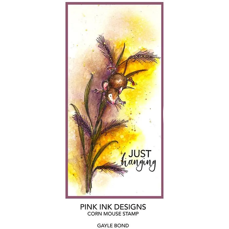 Pink Ink Designs Corn Mouse A7 Clear Stamp