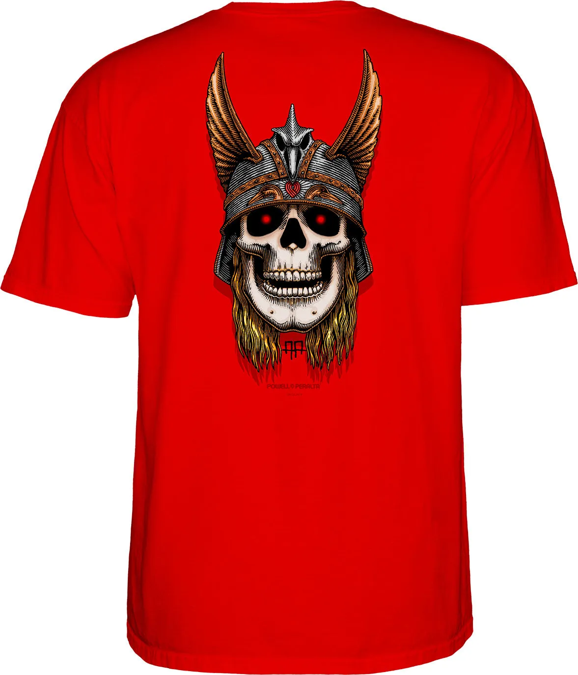 POWELL-PERALTA S/S T-SHIRT - ANDERSON SKULL RED