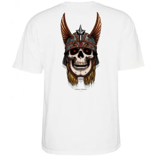 POWELL PERALTA S/S T-SHIRT - ANDERSON SKULL WHITE