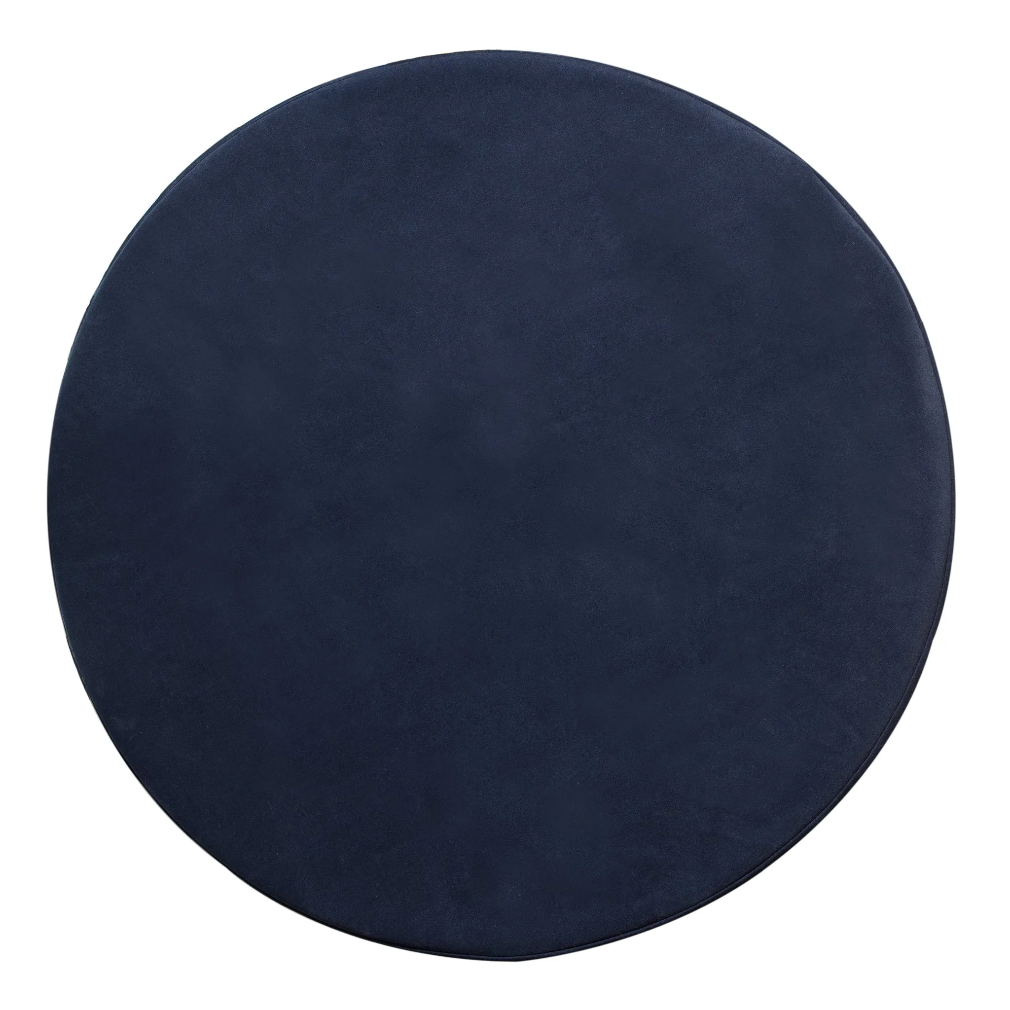 Professional Grade Blue Round Table Cover for Poker, Card Games, Mahjong, Board Games, Tile Games, and Dominoes - 49"